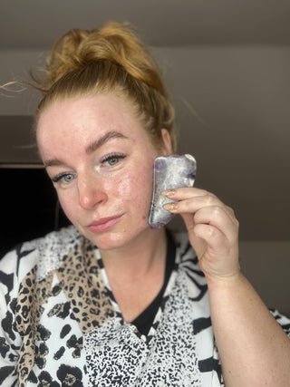 Gua Sha i Amethyst Krystal